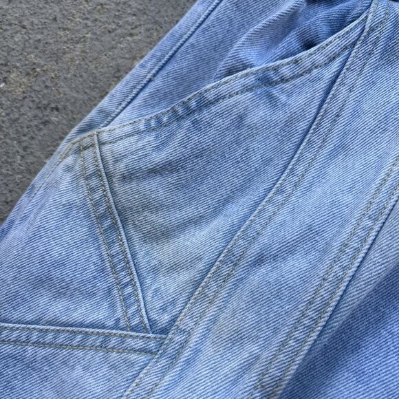 Deadstock 90s Dockers Jeans 28x30 Pleated Denim Levi’s Baggy Acid Wash Vintage - Picture 5 of 14
